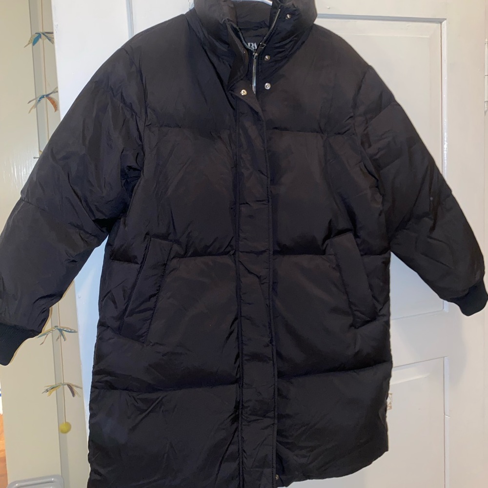 BLACK Zara puffer “Down Coat Thermal Edition”